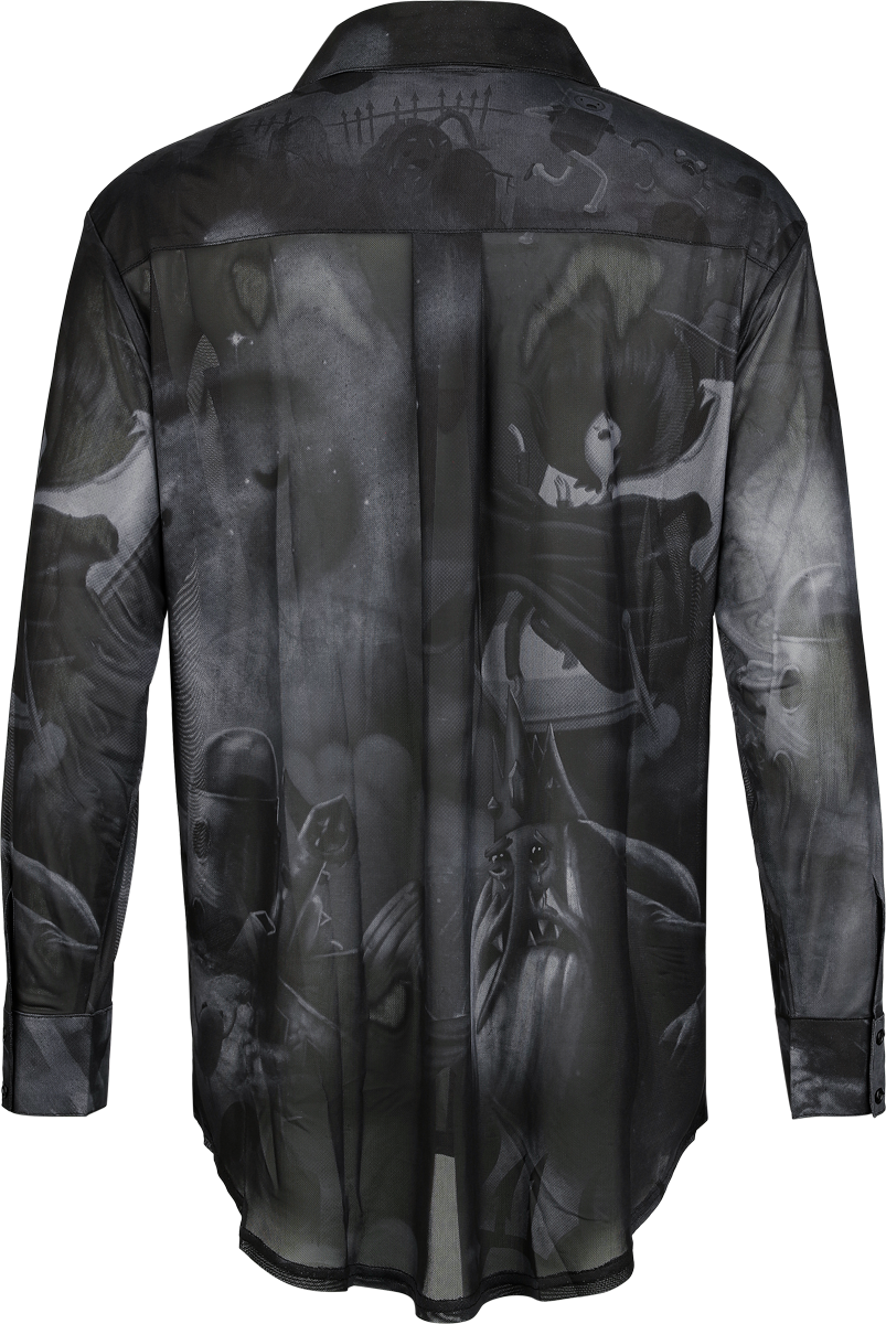 Chemise manches longues Gothic de Killstar - Killstar - Adventure Time - Haut - XS à 4XL - pour Femme - noir/gris - Killstar - View 2