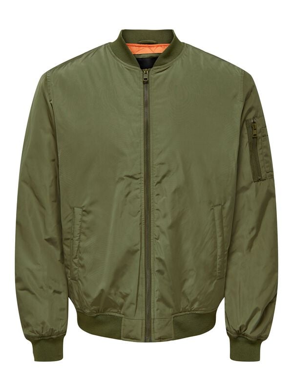 Bomber  de ONLY and SONS - ONSJOSHUA BOMBER OTW NOOS - S à XXL - pour Homme - vert - ONLY and SONS