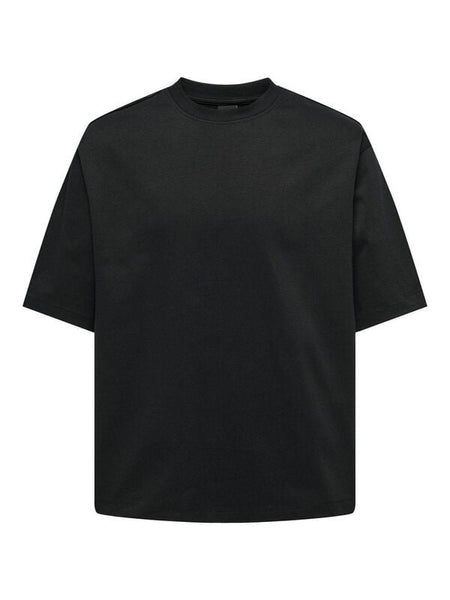 T-Shirt Manches courtes  de ONLY and SONS - ONSMILLENIUM NOOS - T-Shirt Oversize - S à XXL - pour Homme - noir - ONLY and SONS