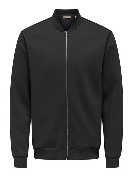 Bomber  de ONLY and SONS - ONSCERES REG ZIP BOMBER JCK - S à XXL - pour Homme - noir - ONLY and SONS