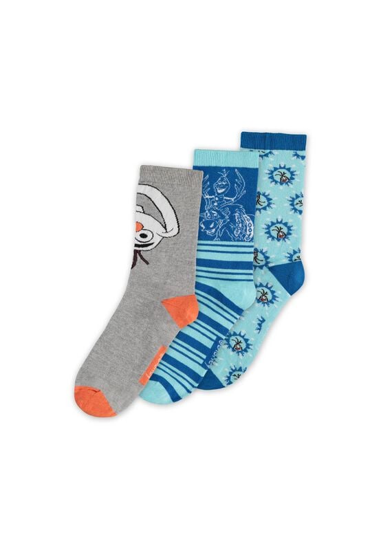 Chaussettes Disney de La Reine Des Neiges - Olaf - Lot de 3 - EU35-38 à EU 43-46 - pour Unisexe - multicolore - La Reine Des Neiges