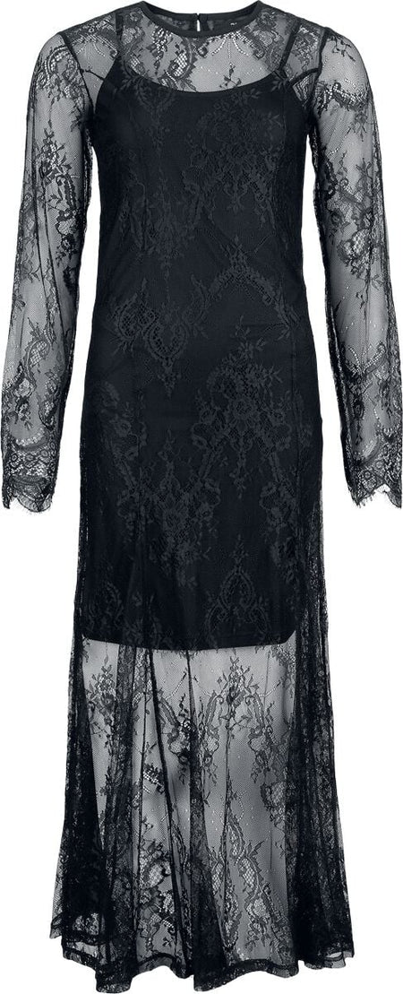 Robe longue  de Black Premium by EMP - Robe 2-En-1 - S à XXL - pour Femme - noir - Black Premium by EMP