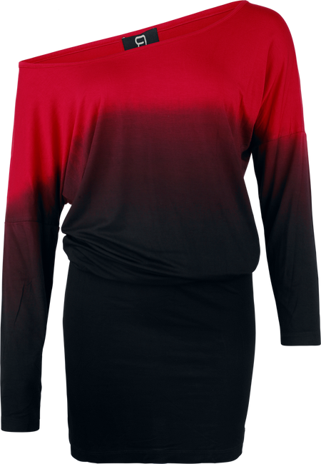 Robe courte  de RED by EMP - Ombre - Robe - S à XXL - pour Femme - noir/rouge - RED by EMP - View 2