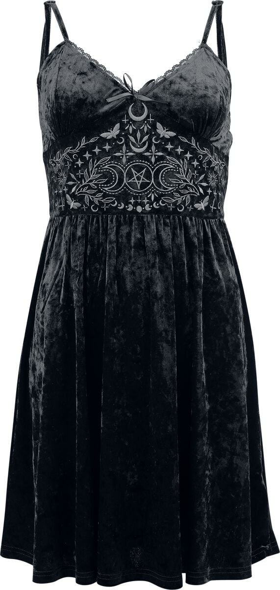 Robe courte Gothic de Gothicana by EMP - Mystical Woods - S à XL - pour Femme - noir - Gothicana by EMP