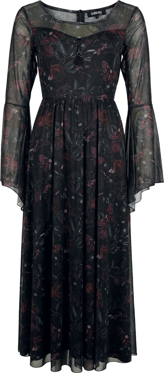 Robe longue Gothic de Gothicana by EMP - Mystical Woods - S à XXL - pour Femme - noir - Gothicana by EMP