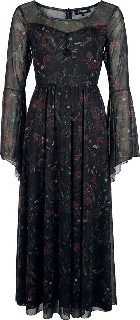 Robe longue Gothic de Gothicana by EMP - Mystical Woods - S à XXL - pour Femme - noir - Gothicana by EMP