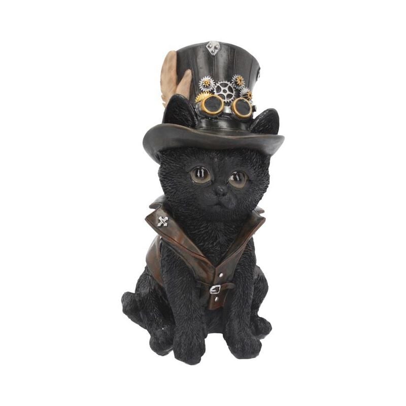 Statuette Gothic de Nemesis Now - Cogsmiths Cat - pour Unisexe - noir - Nemesis Now