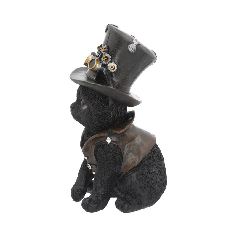 Statuette Gothic de Nemesis Now - Cogsmiths Cat - pour Unisexe - noir - Nemesis Now - View 2