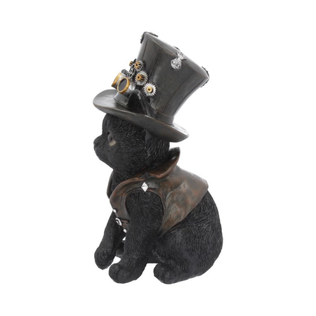 Statuette Gothic de Nemesis Now - Cogsmiths Cat - pour Unisexe - noir - Nemesis Now - View 2
