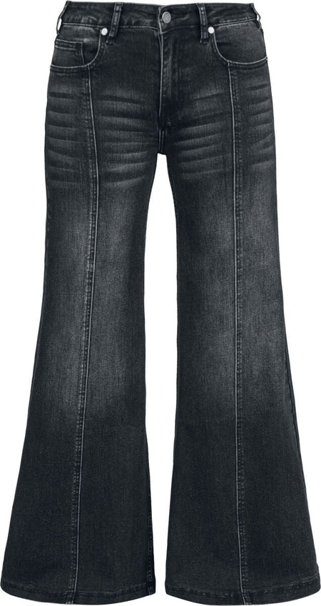 Jean  de Black Premium by EMP - Ruby - Wide Leg Jeans - W27L30 à W38L34 - pour Femme - noir - Black Premium by EMP