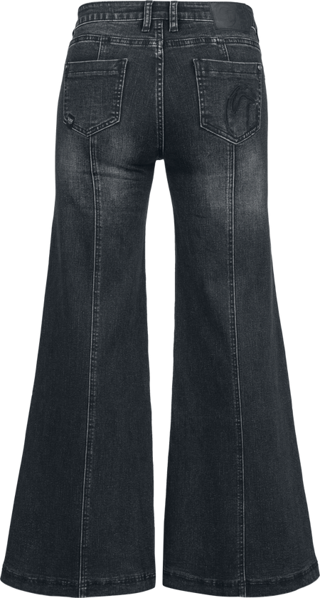 Jean  de Black Premium by EMP - Ruby - Wide Leg Jeans - W27L30 à W38L34 - pour Femme - noir - Black Premium by EMP - View 2