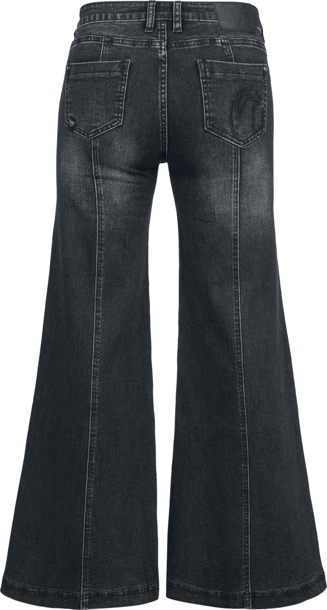 Jean  de Black Premium by EMP - Ruby - Wide Leg Jeans - W27L30 à W38L34 - pour Femme - noir - Black Premium by EMP - View 2