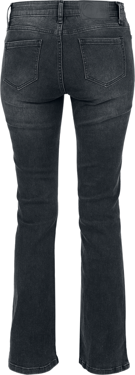 Jean  de Black Premium by EMP - Grace - Jean Évasé Gris Foncé - W27L30 à W32L32 - pour Femme - gris - Black Premium by EMP - View 2