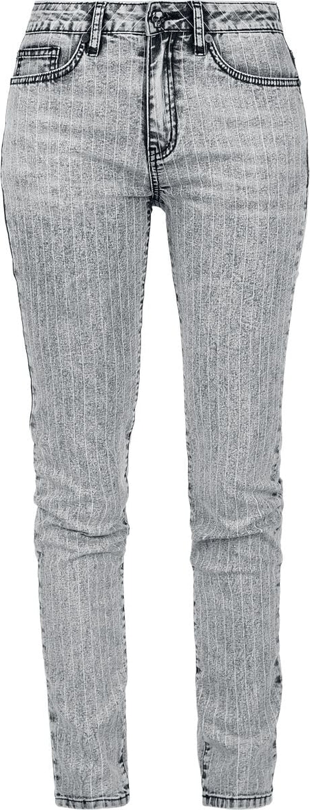 Jean  de Rock Rebel by EMP - Skulls & Details - W27L32 à W31L32 - pour Femme - noir - Rock Rebel by EMP
