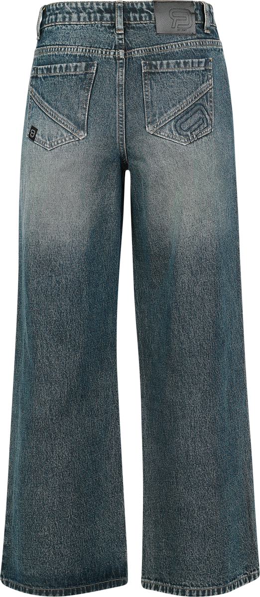 Jean  de RED by EMP - Pantalon Découpé - W27L30 à W34L32 - pour Femme - bleu/gris - RED by EMP - View 2