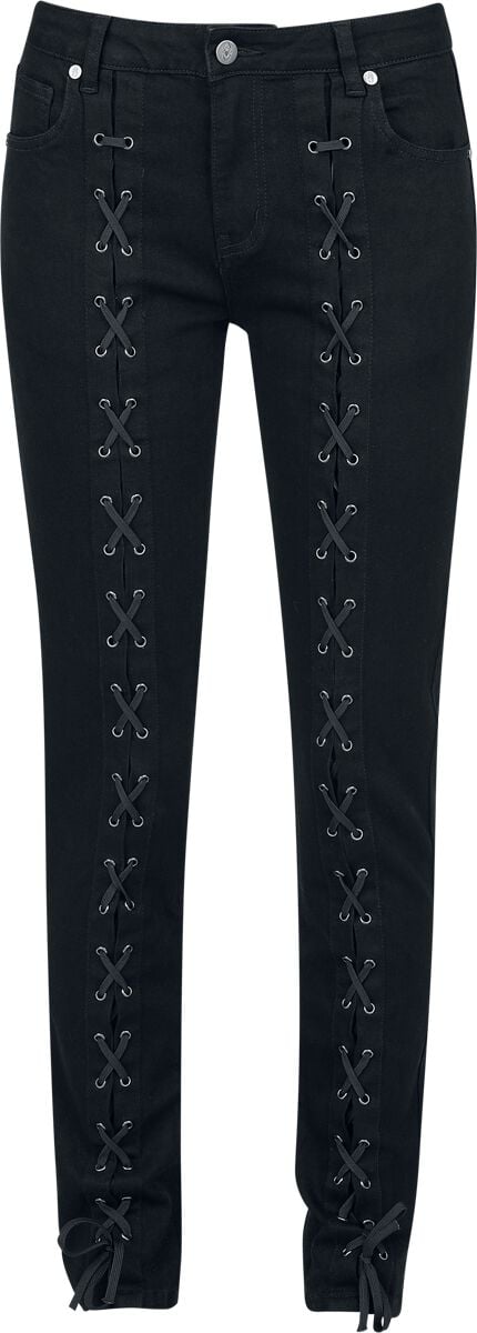 Jean  de Gothicana by EMP - Bound To Darkness - W27L30 à W33L32 - pour Femme - noir - Gothicana by EMP
