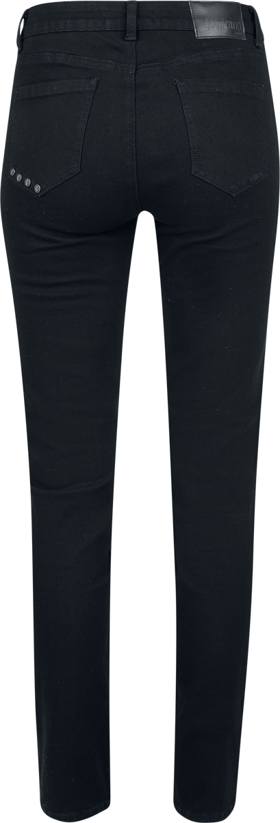 Jean  de Gothicana by EMP - Bound To Darkness - W27L30 à W33L32 - pour Femme - noir - Gothicana by EMP - View 2