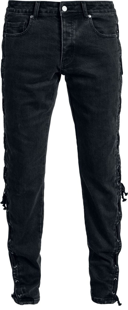 Jean  de Black Premium by EMP - Celtic fine lines Jeans Johnny - W30L32 à W34L34 - pour Homme - noir - Black Premium by EMP