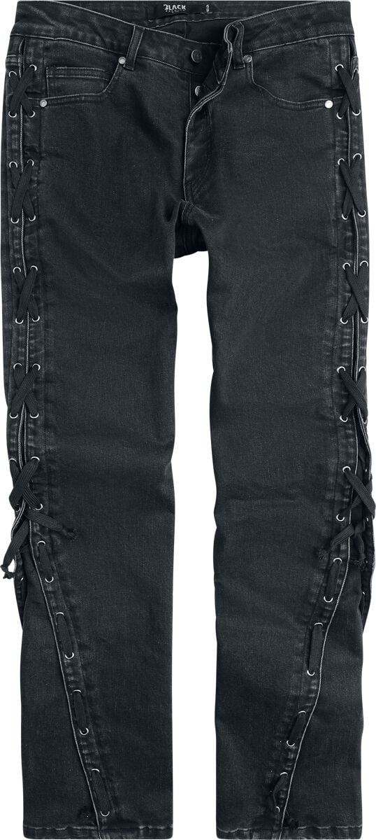 Jean  de Black Premium by EMP - Celtic fine lines Jeans Johnny - W30L32 à W34L34 - pour Homme - noir - Black Premium by EMP