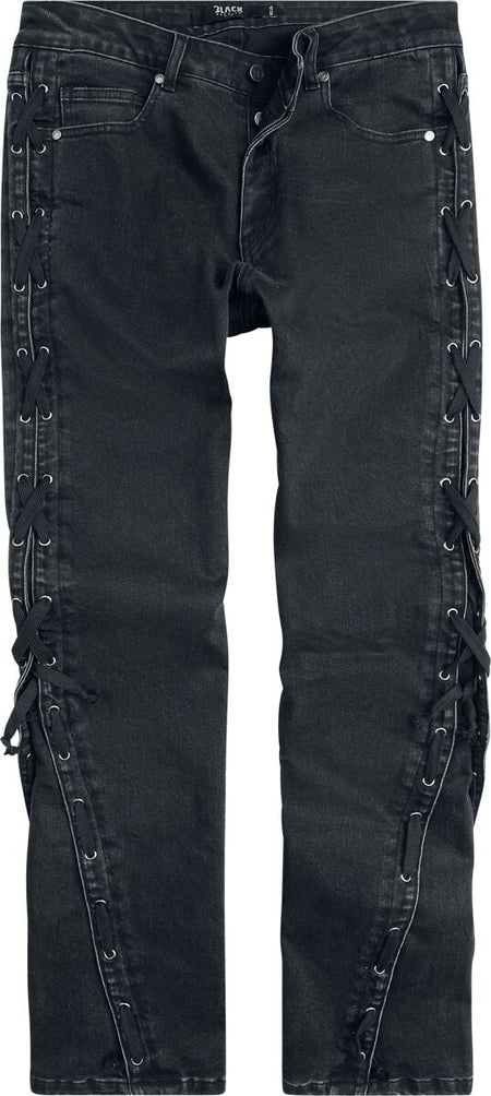 Jean  de Black Premium by EMP - Celtic fine lines Jeans Johnny - W30L32 à W34L34 - pour Homme - noir - Black Premium by EMP