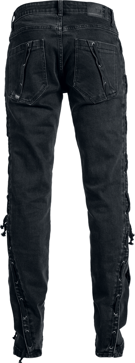 Jean  de Black Premium by EMP - Celtic fine lines Jeans Johnny - W30L32 à W34L34 - pour Homme - noir - Black Premium by EMP - View 2