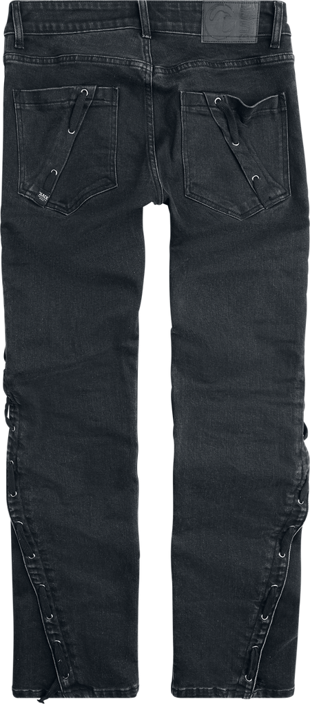 Jean  de Black Premium by EMP - Celtic fine lines Jeans Johnny - W30L32 à W34L34 - pour Homme - noir - Black Premium by EMP - View 2
