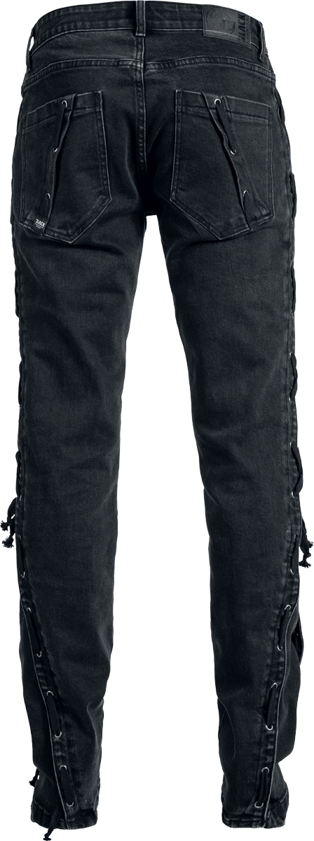 Jean  de Black Premium by EMP - Celtic fine lines Jeans Johnny - W30L32 à W34L34 - pour Homme - noir - Black Premium by EMP - View 2