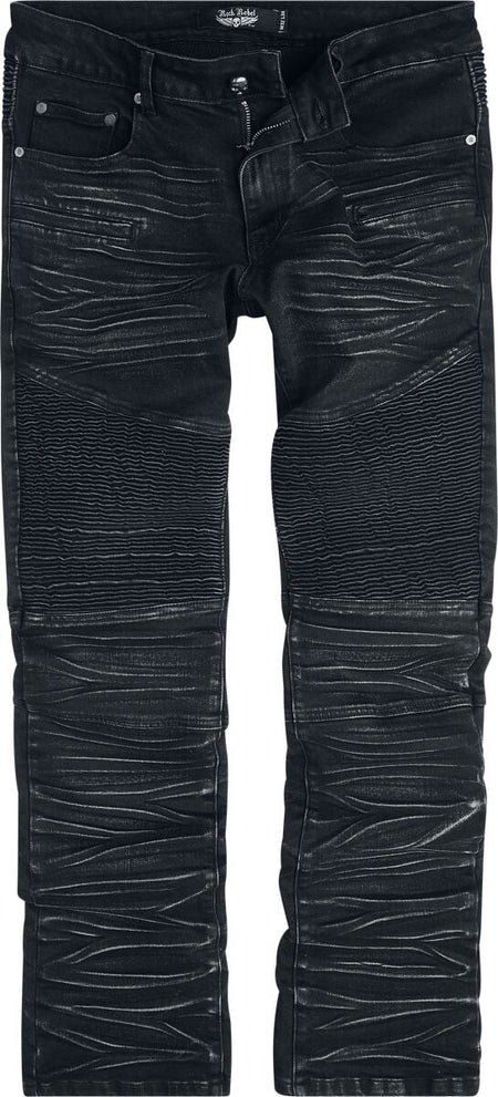 Jean  de Rock Rebel by EMP - Skulls & Details - W31L32 à W34L34 - pour Homme - gris - Rock Rebel by EMP