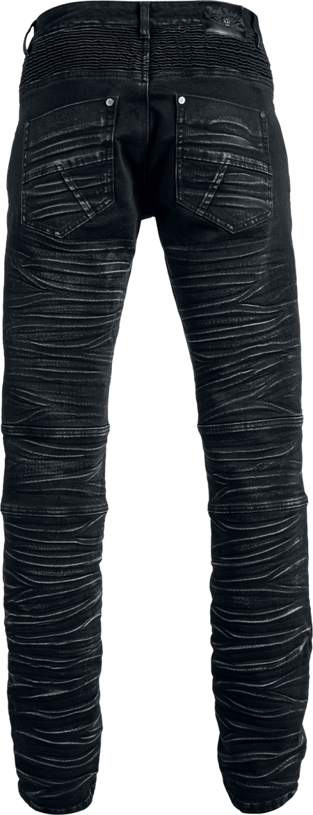 Jean  de Rock Rebel by EMP - Skulls & Details - W30L32 à W34L34 - pour Homme - gris - Rock Rebel by EMP - View 2
