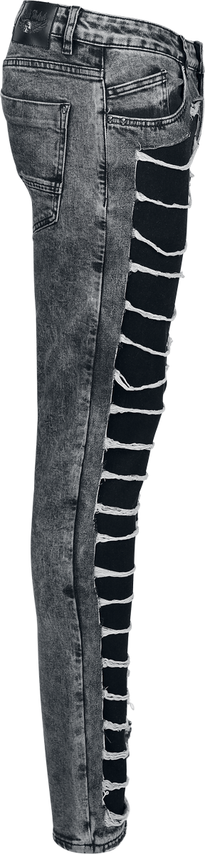 Jean  de Rock Rebel by EMP - Skulls & Details - W30L32 à W34L34 - pour Homme - noir - Rock Rebel by EMP - View 2