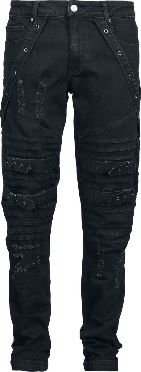 Jean  de Gothicana by EMP - Bound To Darkness - W30L32 à W34L34 - pour Homme - noir - Gothicana by EMP
