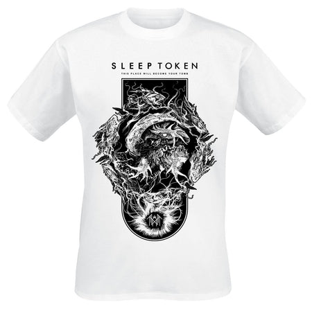 T-Shirt Manches courtes  de Sleep Token - Nimbus - S à 4XL - pour Homme - blanc - Sleep Token