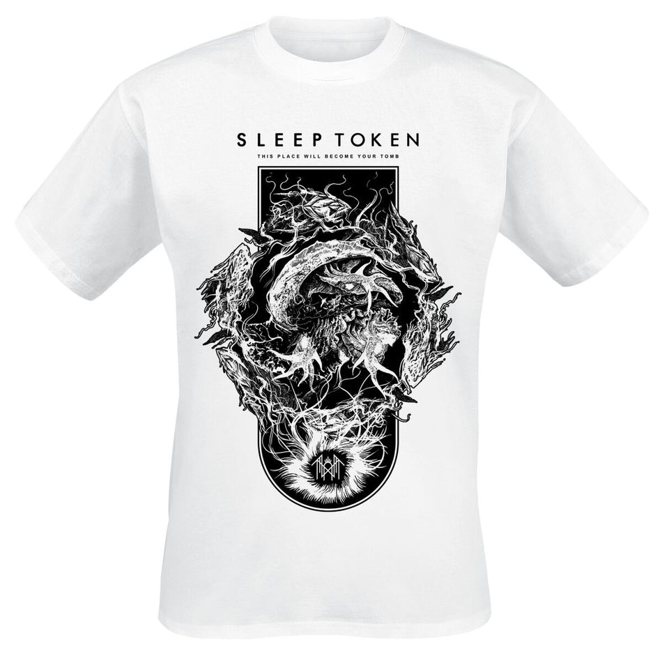 T-Shirt Manches courtes  de Sleep Token - Nimbus - S à 4XL - pour Homme - blanc - Sleep Token