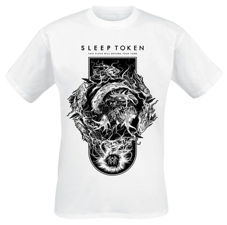 T-Shirt Manches courtes  de Sleep Token - Nimbus - S à 4XL - pour Homme - blanc - Sleep Token