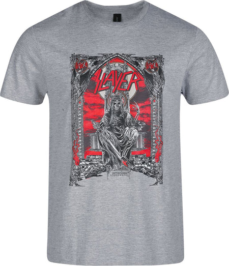 T-Shirt Manches courtes  de Slayer - Throne Crystal - S à 4XL - pour Homme - gris - Slayer