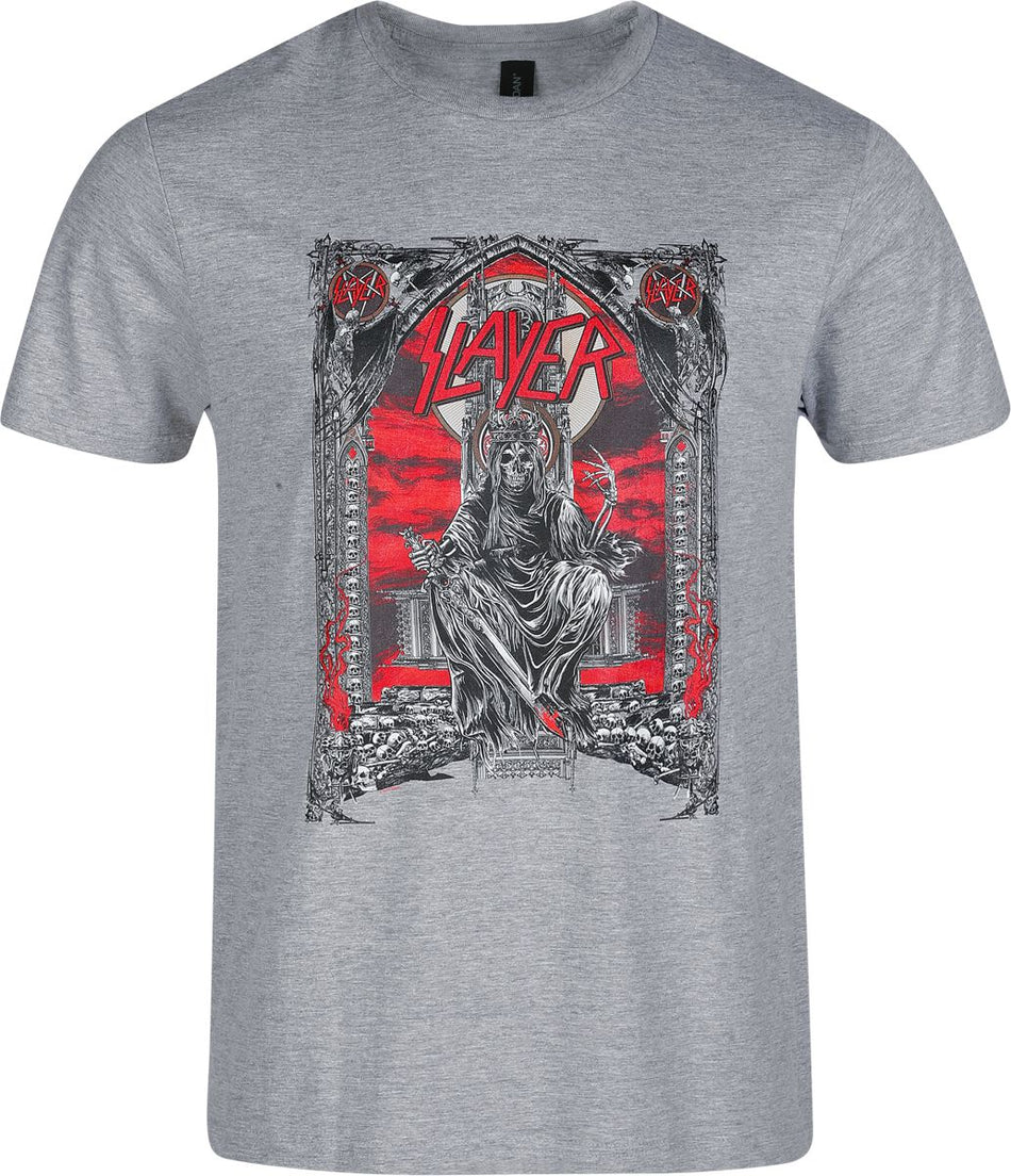 T-Shirt Manches courtes  de Slayer - Throne Crystal - S à 4XL - pour Homme - gris - Slayer