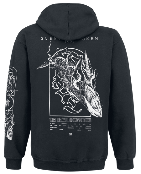 Sweat-shirt à capuche  de Sleep Token - The Place Will Become Your Tomb Whale - S à 4XL - pour Homme - noir - Sleep Token - View 2