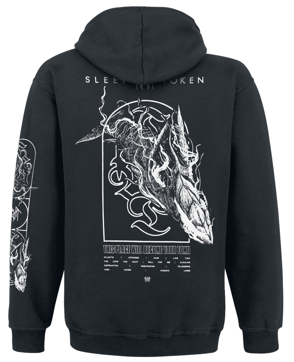 Sweat-shirt à capuche  de Sleep Token - The Place Will Become Your Tomb Whale - S à 4XL - pour Homme - noir - Sleep Token - View 2