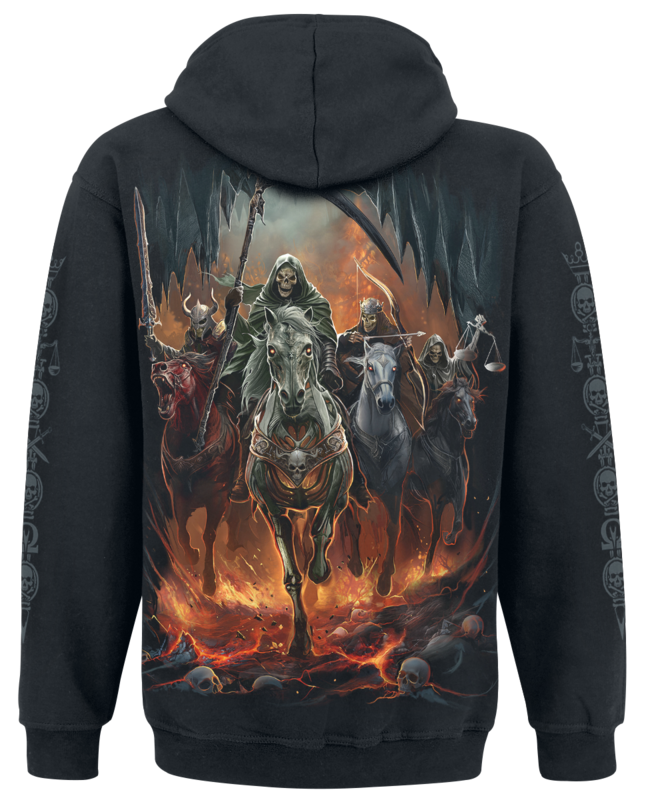 Sweat-shirt à capuche  de Spiral - Revelation - S à XL - pour Homme - noir - Spiral - View 2