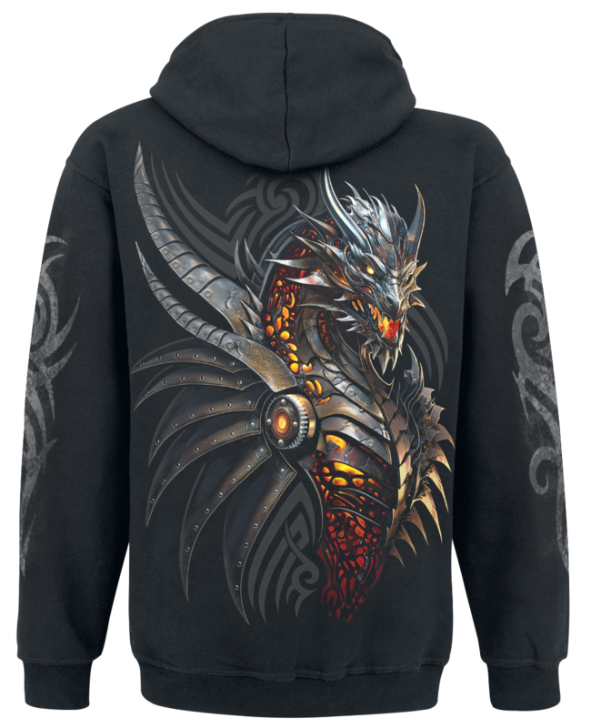 Sweat-shirt à capuche  de Spiral - Razor Back - S à XXL - pour Homme - noir - Spiral - View 2