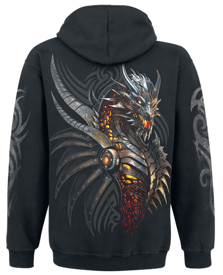 Sweat-shirt à capuche  de Spiral - Razor Back - S à XXL - pour Homme - noir - Spiral - View 2