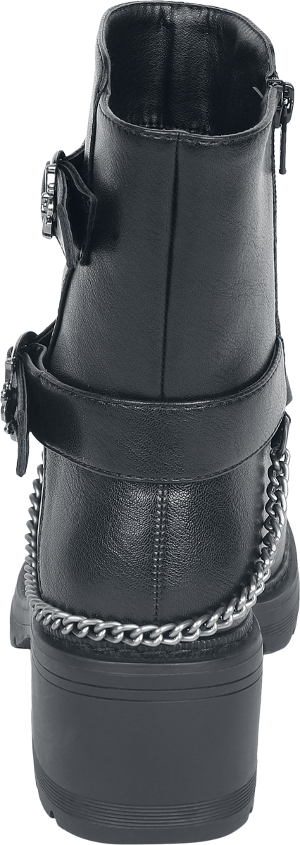 Bottes  de Rock Rebel by EMP - Bottines avec Boucles & Chaînes - EU37 à EU41 - pour Femme - noir - Rock Rebel by EMP - View 2