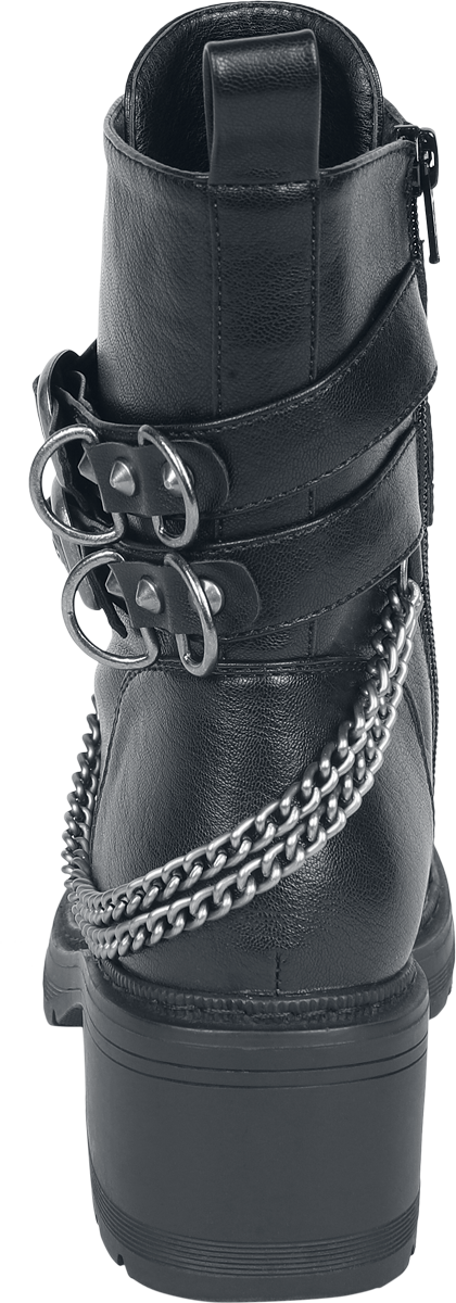 Bottes  de Rock Rebel by EMP - Bottines avec Boucles et Chaînes - EU37 à EU41 - pour Femme - noir - Rock Rebel by EMP - View 2