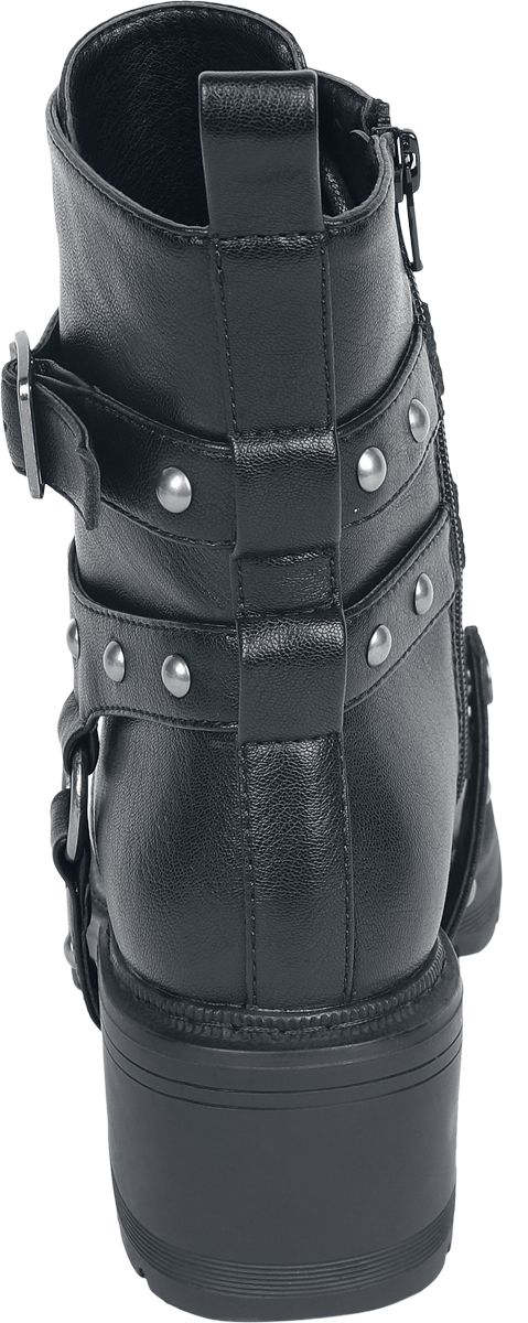 Bottes  de Rock Rebel by EMP - Bottines avec Boucles - EU37 à EU41 - pour Femme - noir - Rock Rebel by EMP - View 2