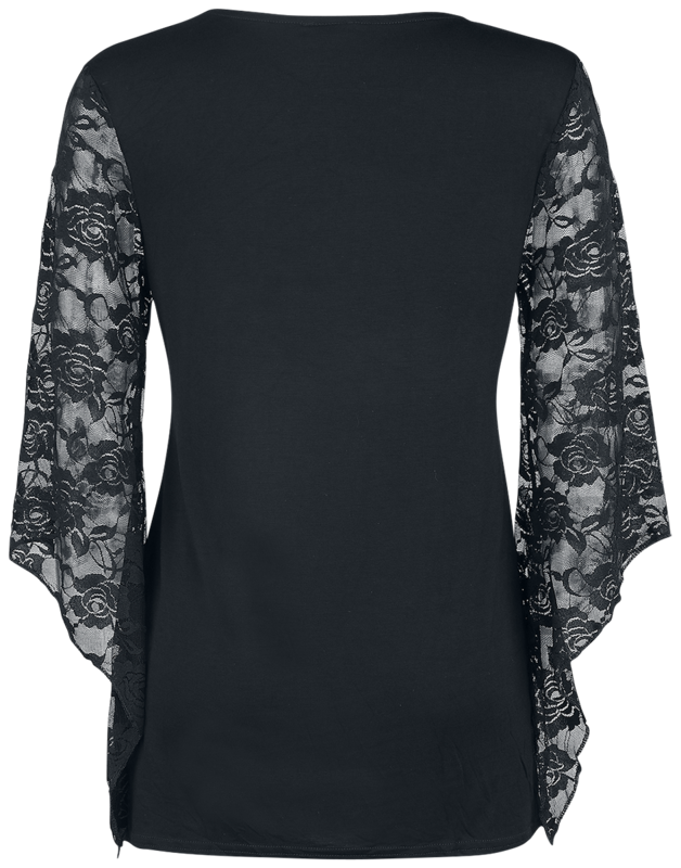 T-shirt manches longues Gothic de Spiral - Hallow's Eve - M à L - pour Femme - noir - Spiral - View 2