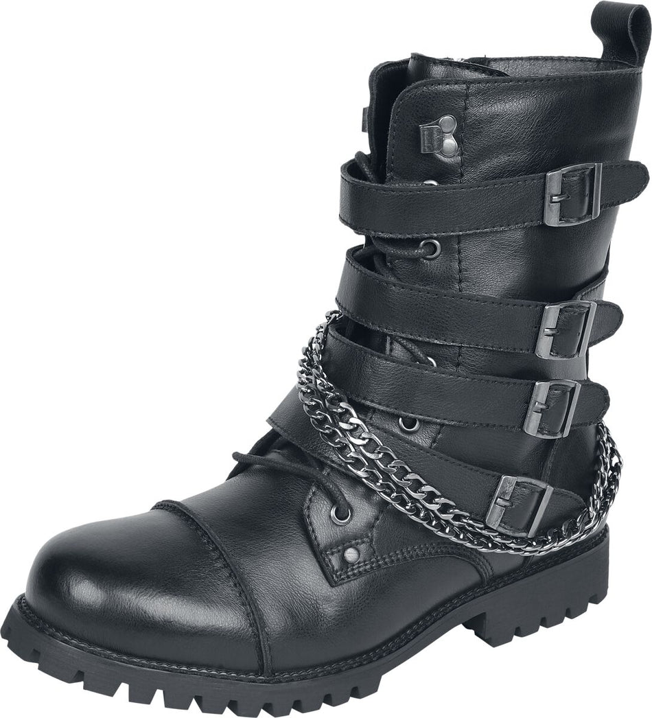 Bottes  de Gothicana by EMP - Bottines Noires avec Boucles & Chaînes - EU41 à EU47 - pour Homme - noir - Gothicana by EMP