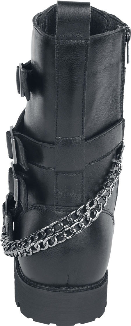 Bottes  de Gothicana by EMP - Bottines Noires avec Boucles & Chaînes - EU41 à EU47 - pour Homme - noir - Gothicana by EMP - View 2
