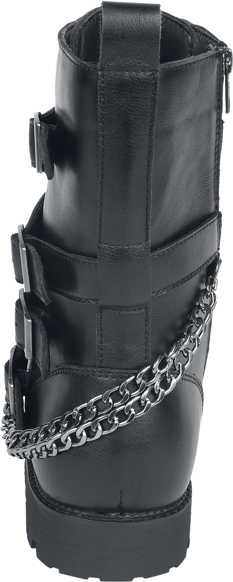 Bottes  de Gothicana by EMP - Bottines Noires avec Boucles & Chaînes - EU41 à EU47 - pour Homme - noir - Gothicana by EMP - View 2