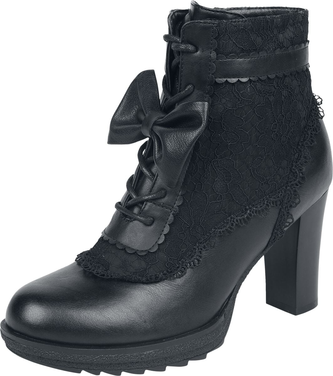 Talons hauts  de Gothicana by EMP - Bow on my Feet - EU37 à EU41 - pour Femme - noir - Gothicana by EMP