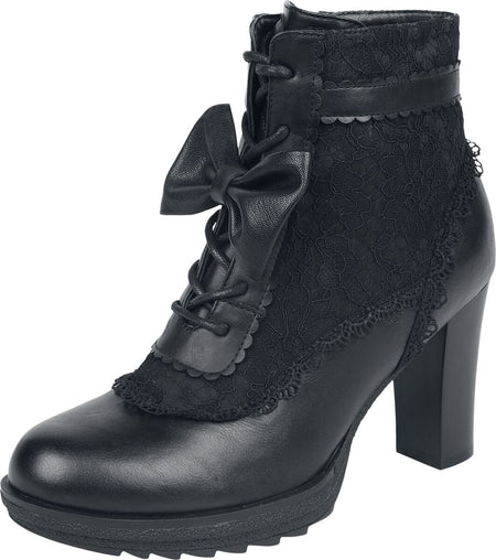 Talons hauts  de Gothicana by EMP - Bow on my Feet - EU37 à EU41 - pour Femme - noir - Gothicana by EMP